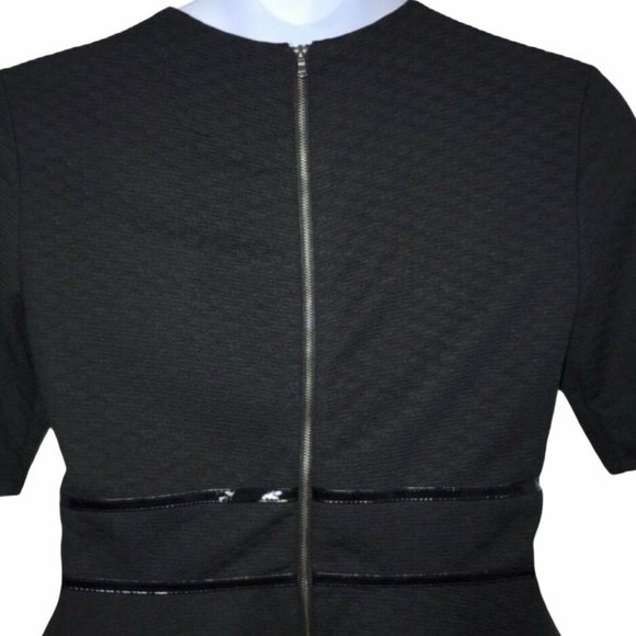 NWT Just... Taylor Black A Line Textured Dress 12 - Picture 7 of 8